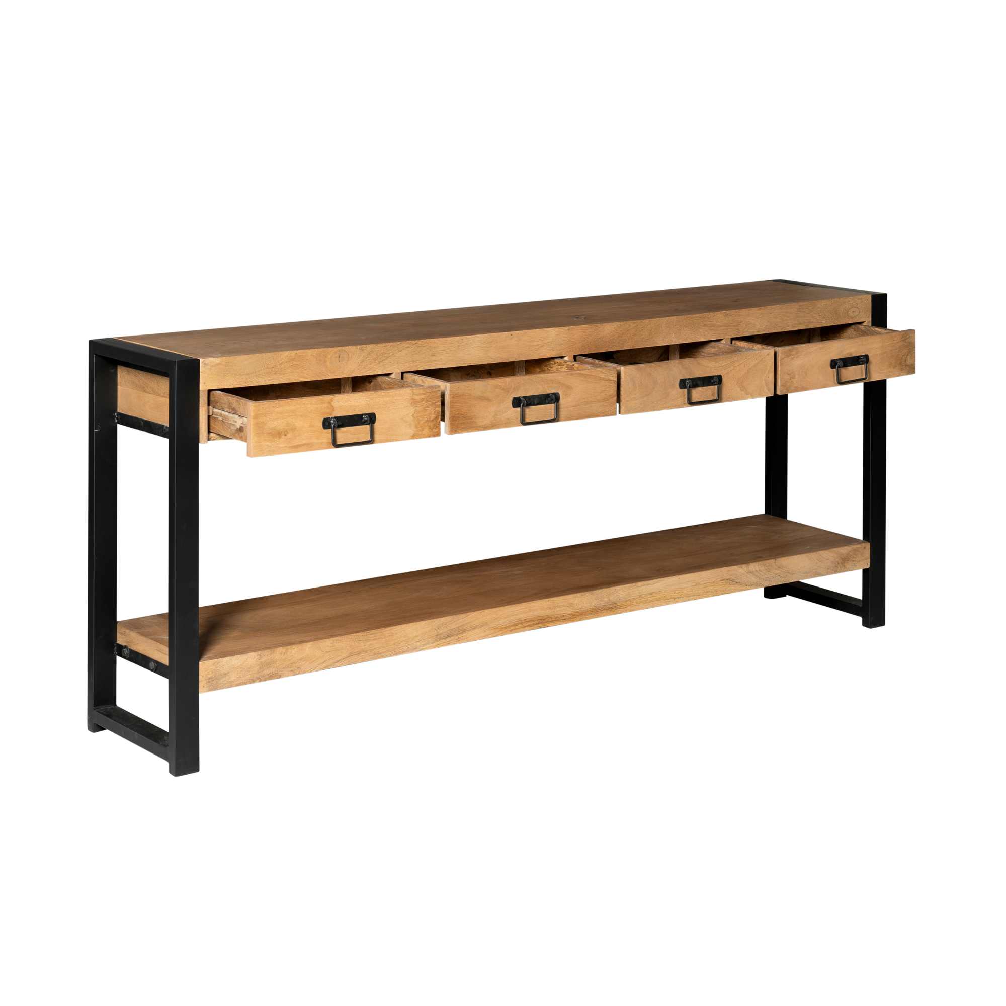 STF-620_4 Sidetable Boaz Naturel Mangohout 180 cm - Image 5