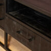 STF-8706_1 Tv meubel Denver Zwart Mangohout 145 cm - Image 2
