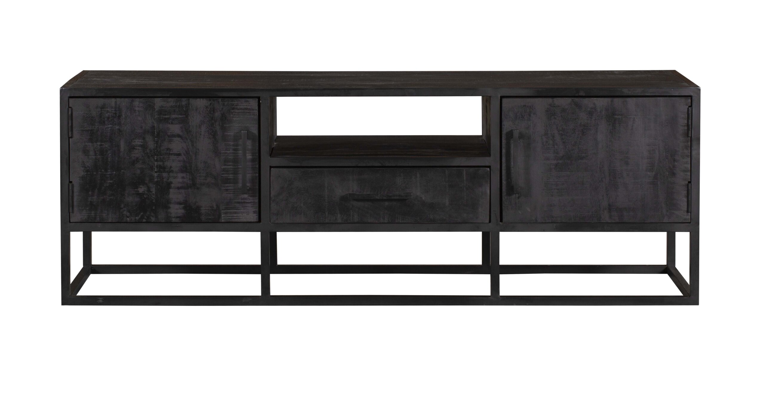 Tv meubel Denver Zwart Mangohout 145 cm - Image 6
