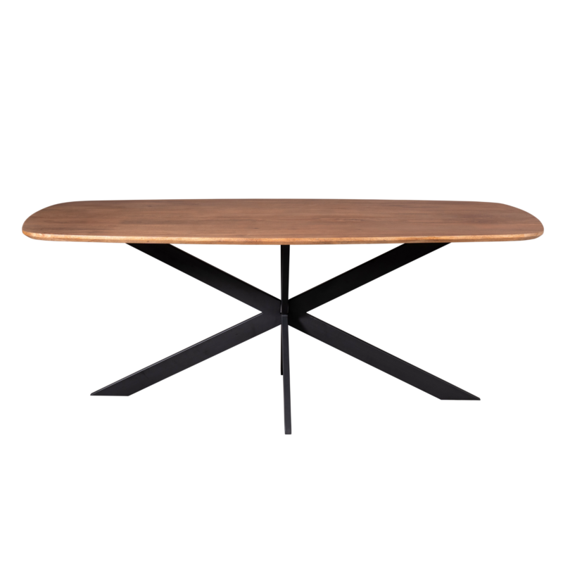Deens ovale eettafel Elegance Naturel Mangohout 200 cm - Image 3