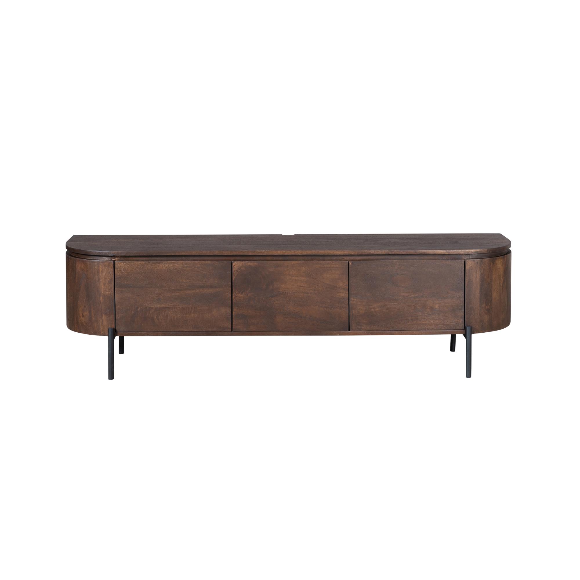 STF-1712_6 Tv meubel Excellent Bruin Mangohout 160 cm - Image 7