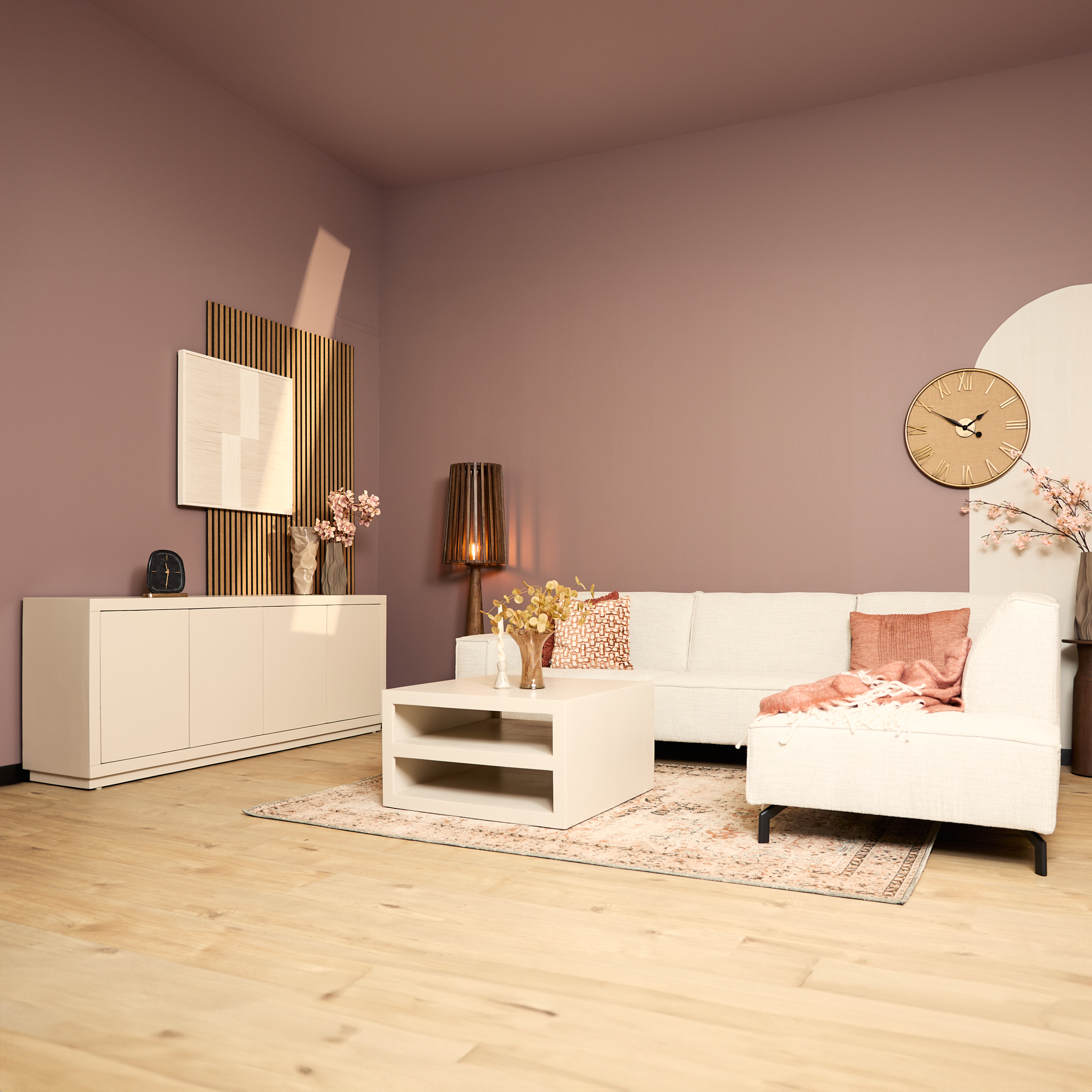 Vierkante salontafel Brussel Zand Mangohout 80 cm - Image 3