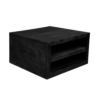 STF-4209_1 Vierkante salontafel Brussel Zwart Mangohout 80 cm - Image 2