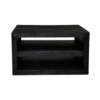 STF-4209_2 Vierkante salontafel Brussel Zwart Mangohout 80 cm - Image 3