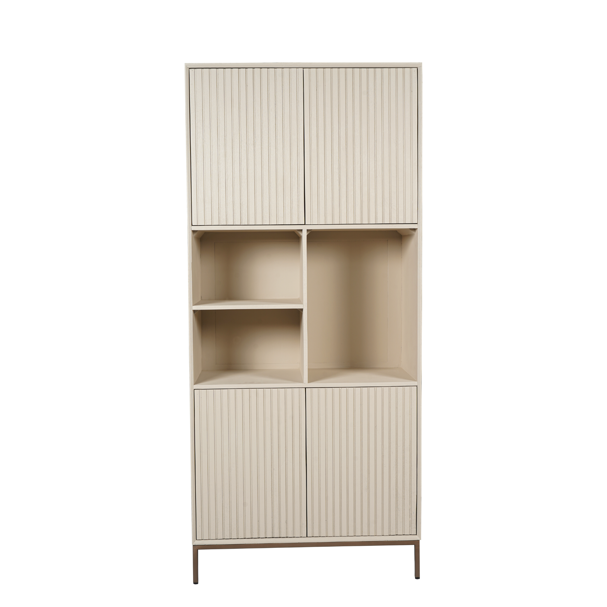 Vakkenkast Madison Zand Mangohout 90 cm - Image 4