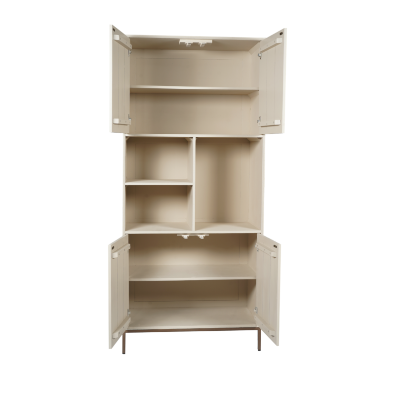 Vakkenkast Madison Zand Mangohout 90 cm - Image 6