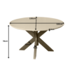 STF-3611_4 Ronde eettafel Madison Zand Mangohout 130 cm - Image 5