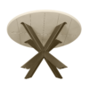 STF-3611_5 Ronde eettafel Madison Zand Mangohout 130 cm - Image 6