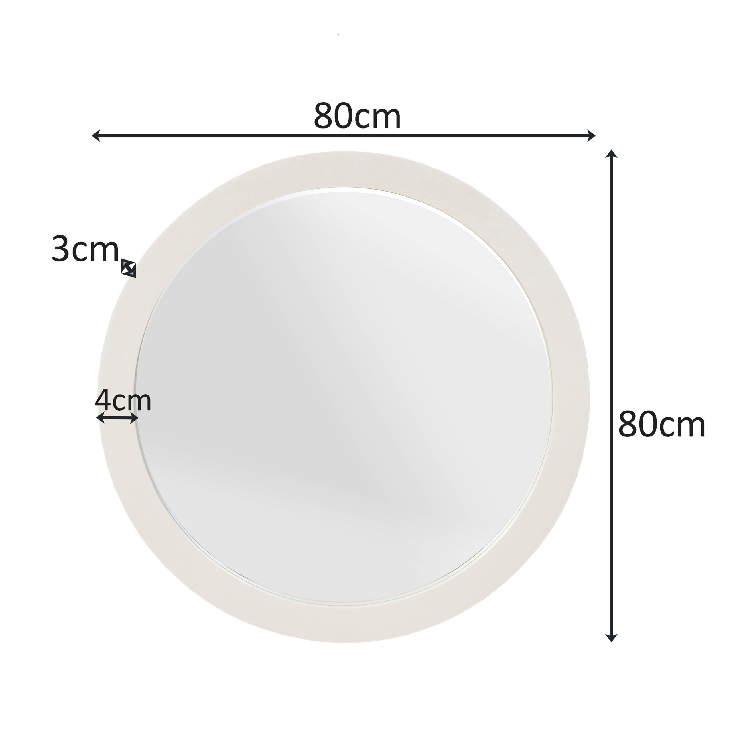 Ronde spiegel Dide Zand Mangohout 80 cm - Image 3
