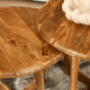 STF-9073_1 Ronde salontafel Milou Naturel Mangohout 70 cm - Image 2