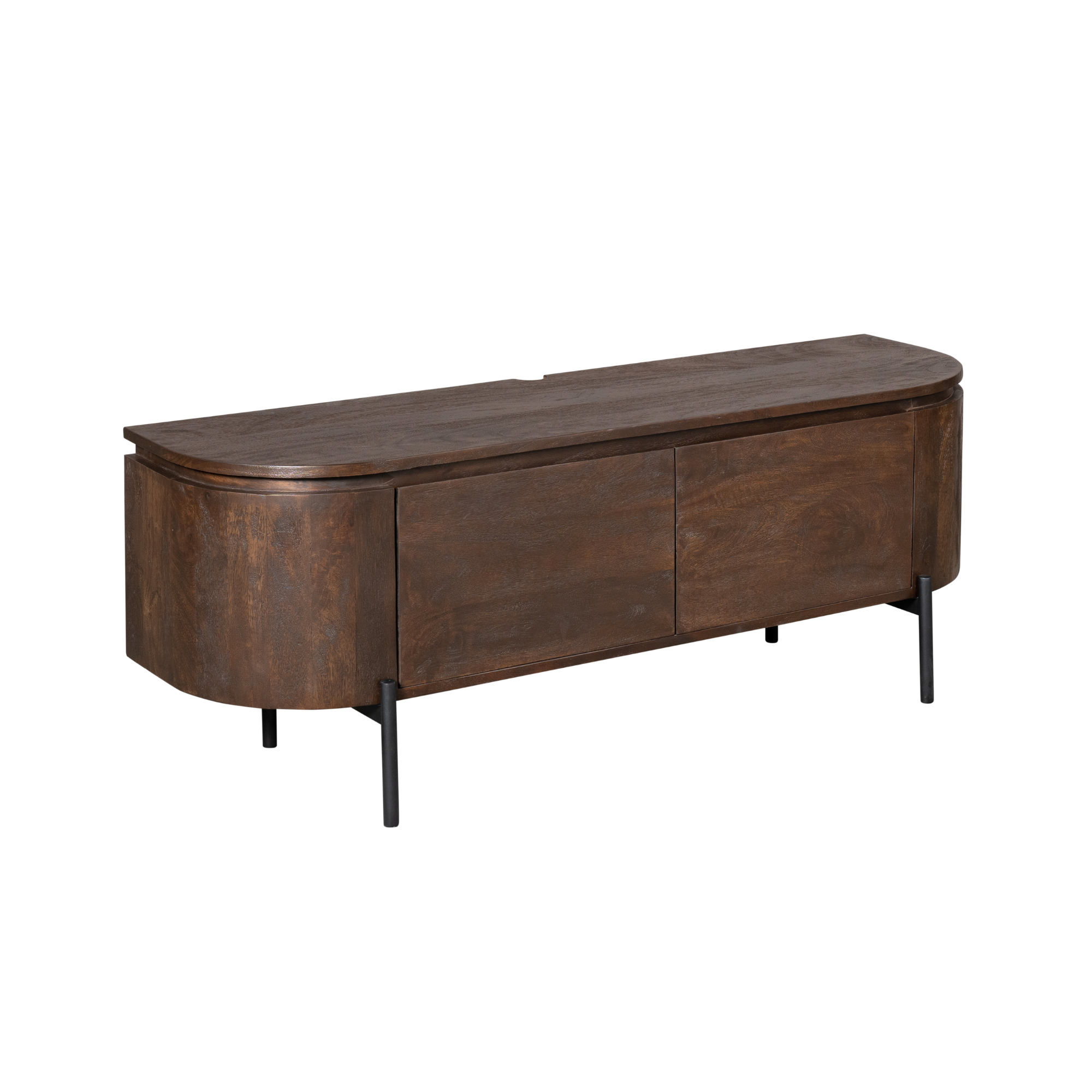 STF-1711_7 Tv meubel Excellent Bruin Mangohout 120 cm - Image 8