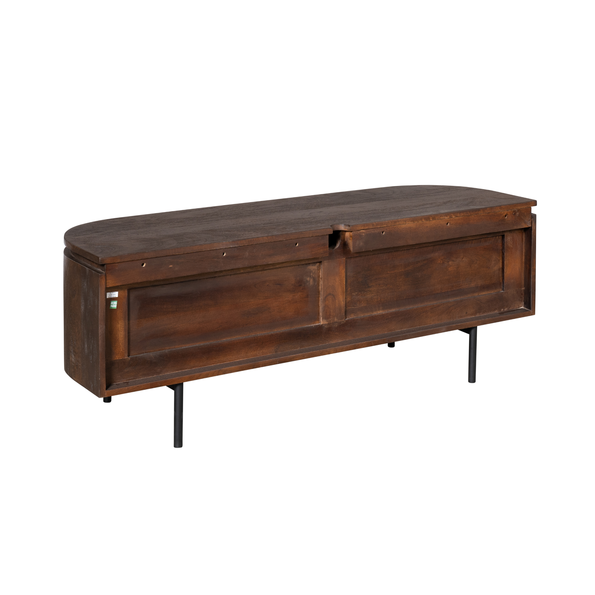 STF-1711_9 Tv meubel Excellent Bruin Mangohout 120 cm - Image 10