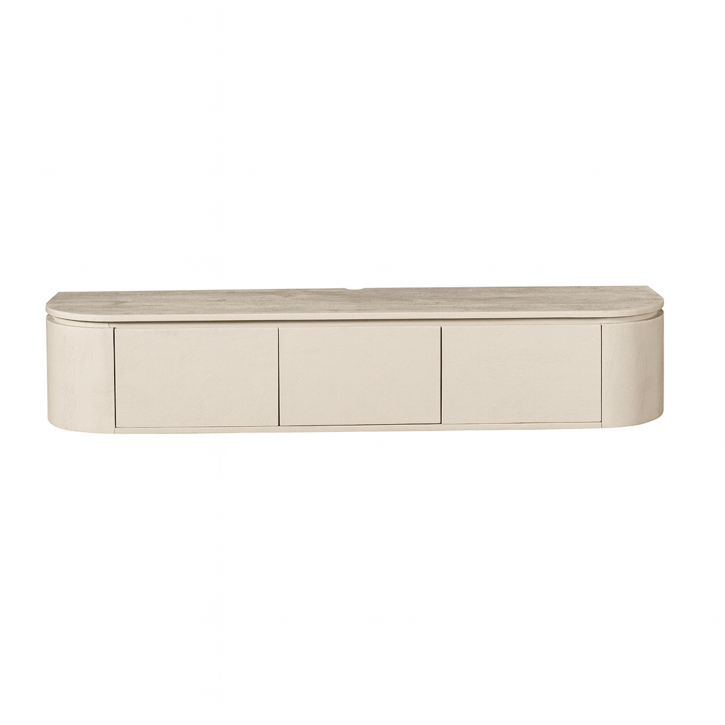 STF-1717_6 Tv meubel Excellent Zand Mangohout 160 cm - Image 7