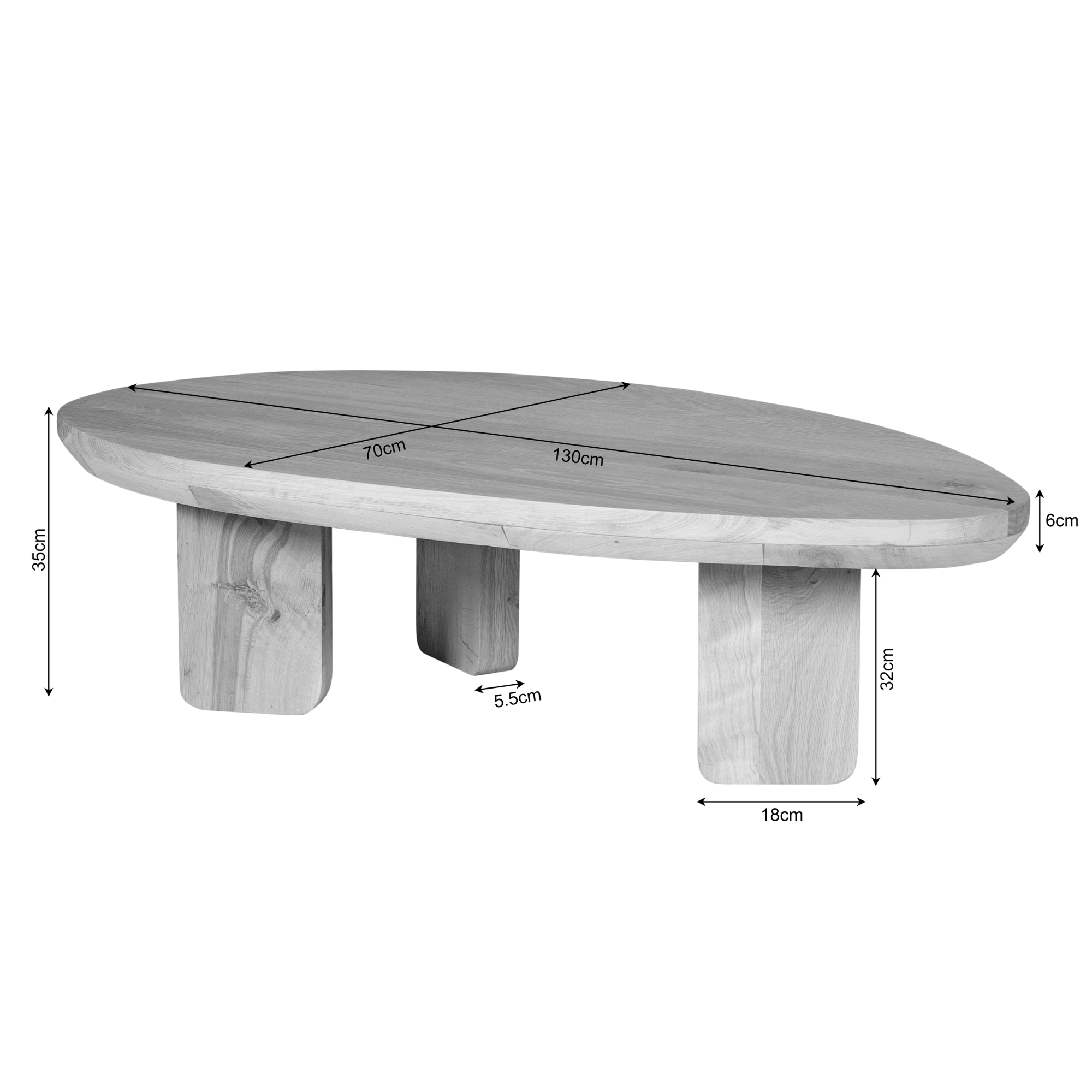 STF-3979_7 Salontafel Zillah Bruin Eikenhout 130 cm - Image 8