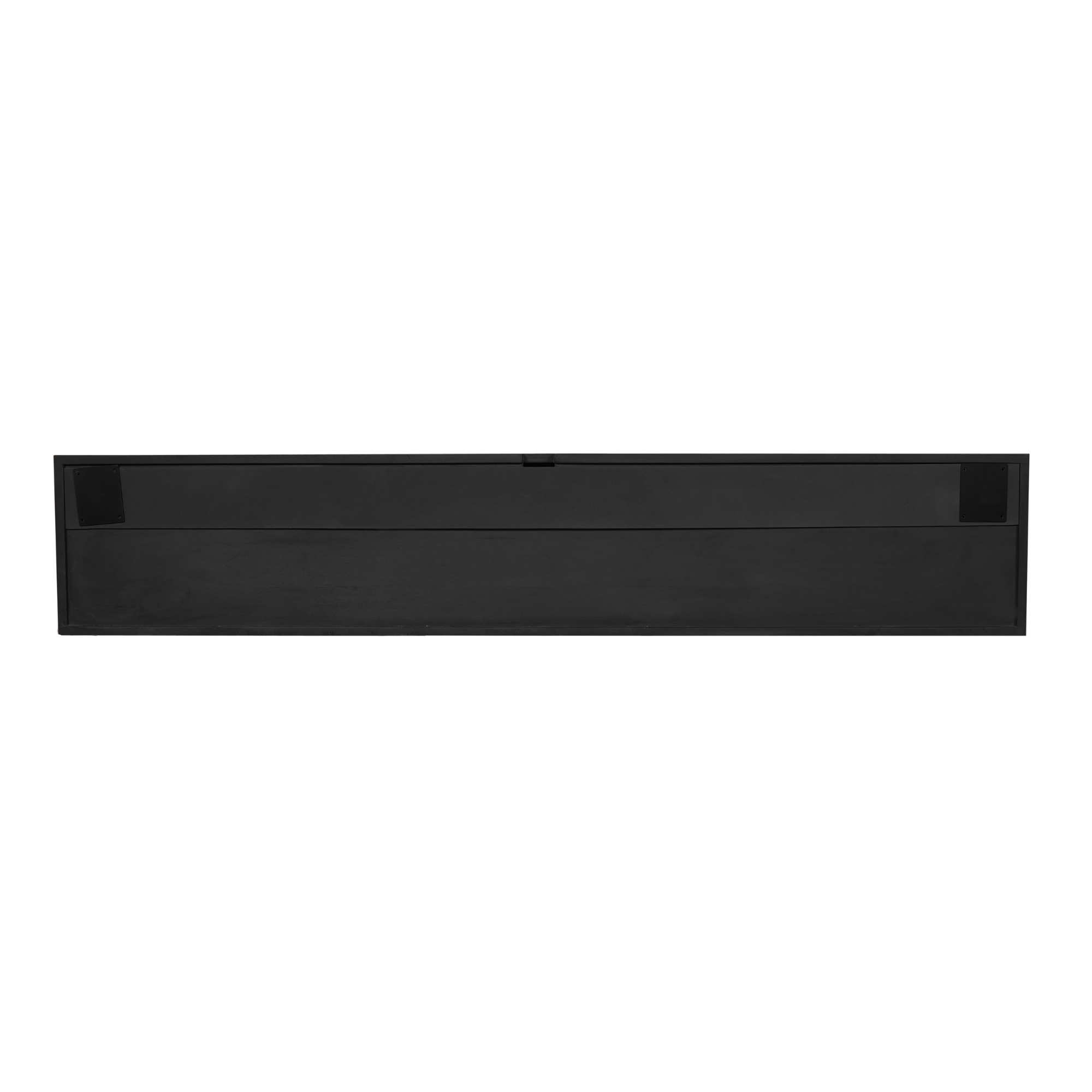 Zwevend tv meubel Madison Zwart Mangohout 160 cm - Image 9
