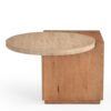 Bijzettafel Numa Naturel Travertin 60 cm - Image 1