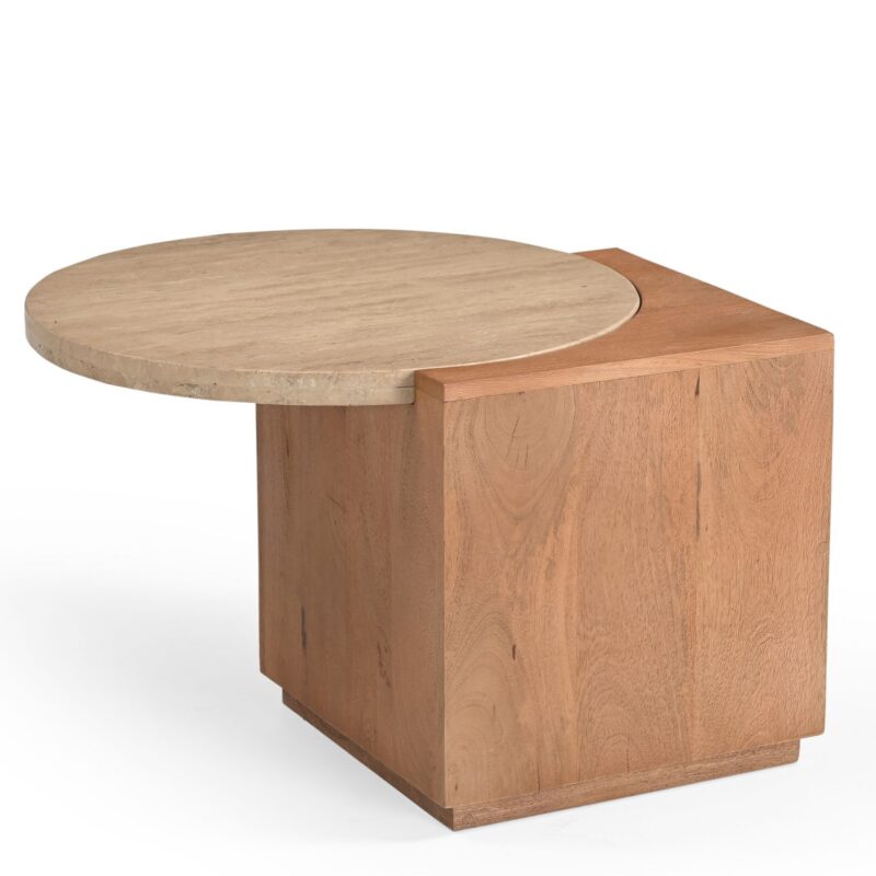 Bijzettafel Numa Naturel Travertin 60 cm - Image 2