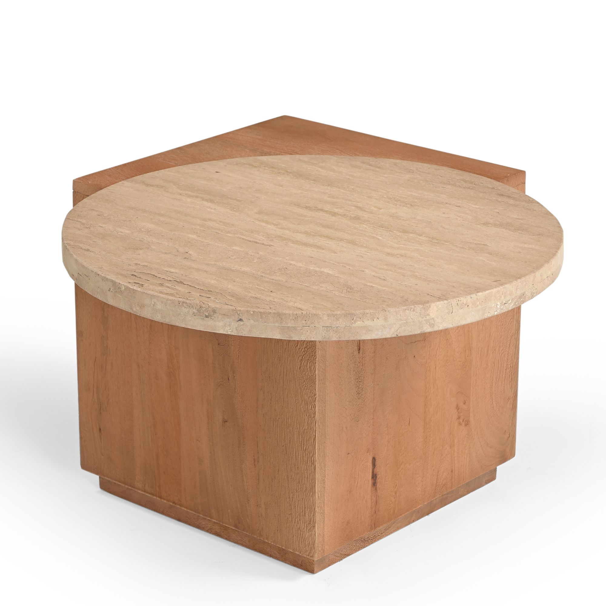 Bijzettafel Numa Naturel Travertin 60 cm - Image 3