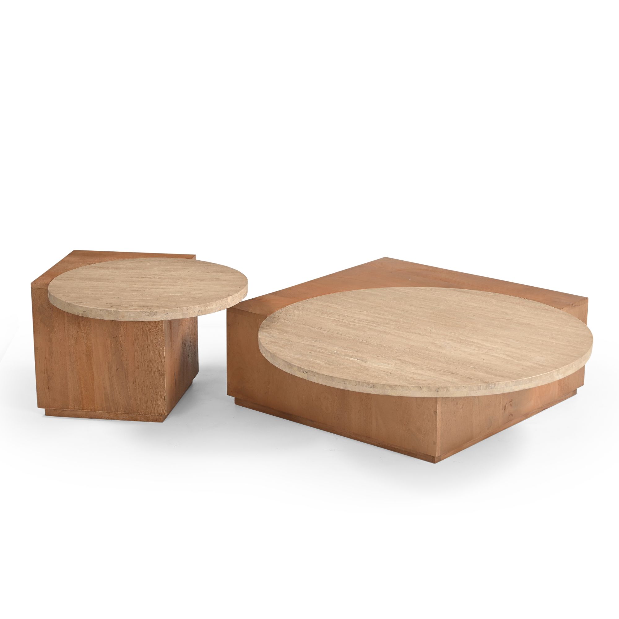 Bijzettafel Numa Naturel Travertin 60 cm - Image 5