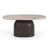 STF-9623_5 Salontafel Noel Bruin Marmer 90 cm - Image 6