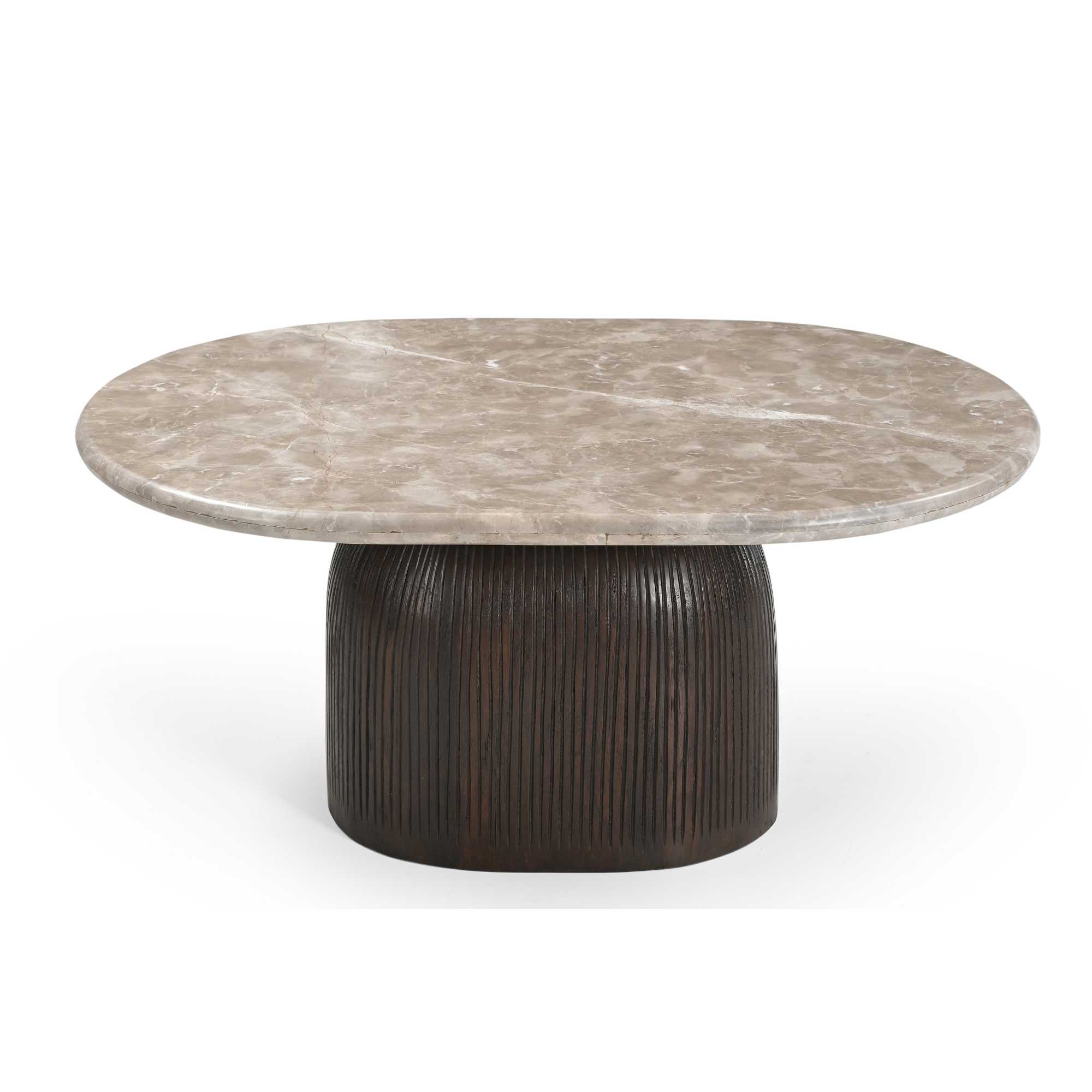 STF-9623_6 Salontafel Noel Bruin Marmer 90 cm - Image 7
