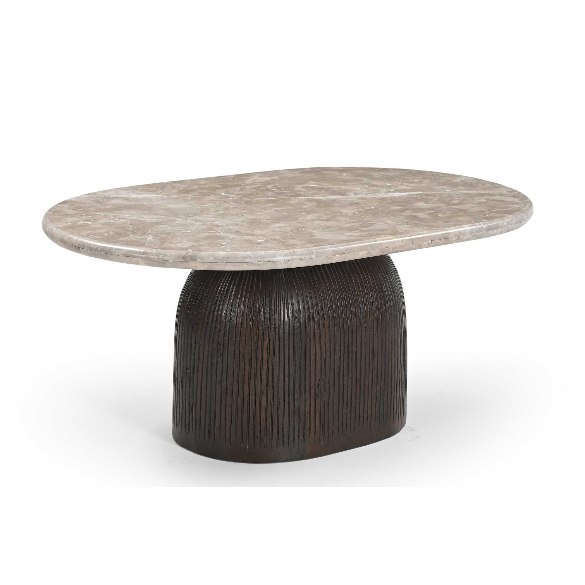 STF-9623_7 Salontafel Noel Bruin Marmer 90 cm - Image 8