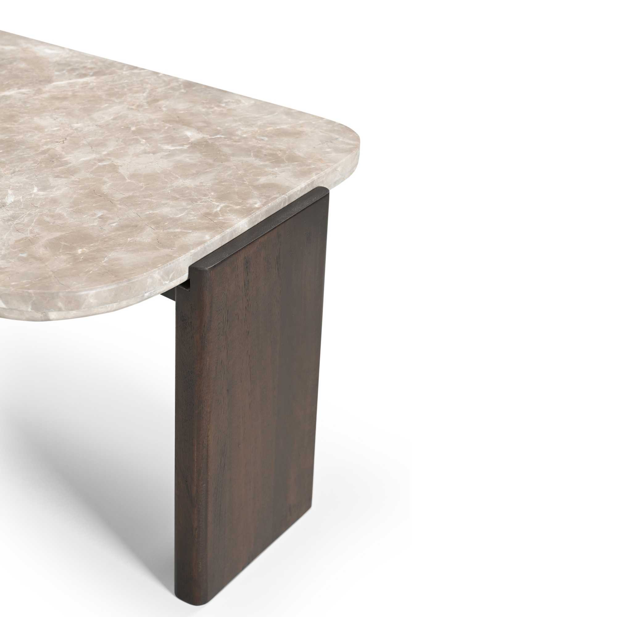 STF-9625_5 Salontafel Silva Bruin Marmer 130 cm - Image 6