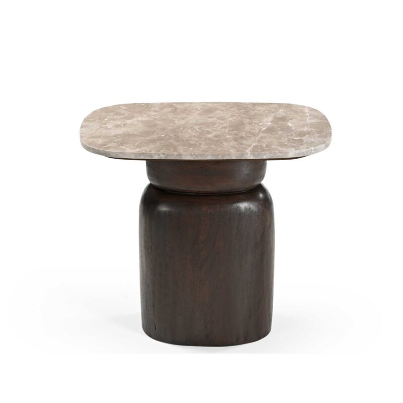 Bijzettafel Silva Bruin Marmer 56 cm - Image 3