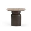 STF-9626_3 Bijzettafel Silva Bruin Marmer 56 cm - Image 4