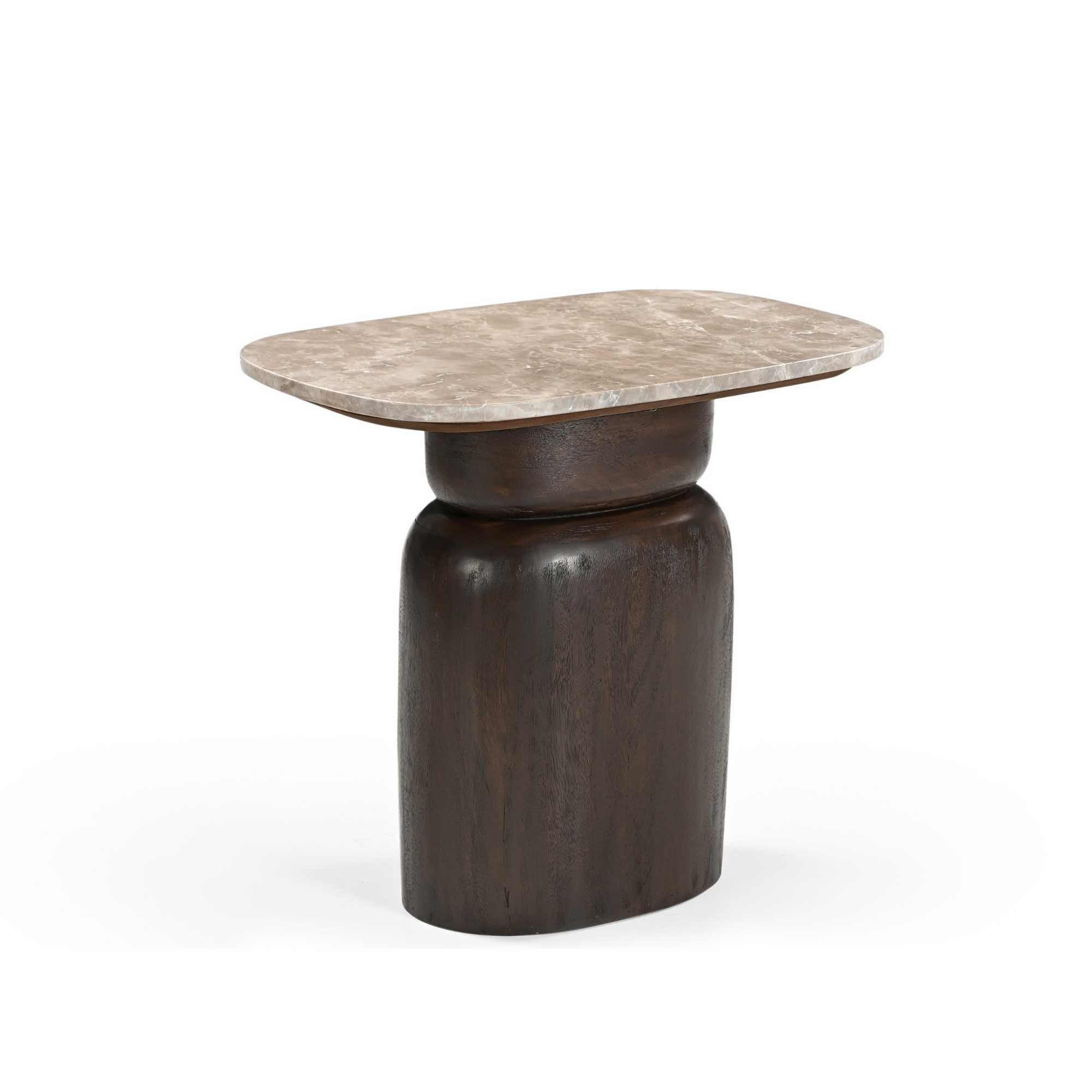 Bijzettafel Silva Bruin Marmer 56 cm - Image 5