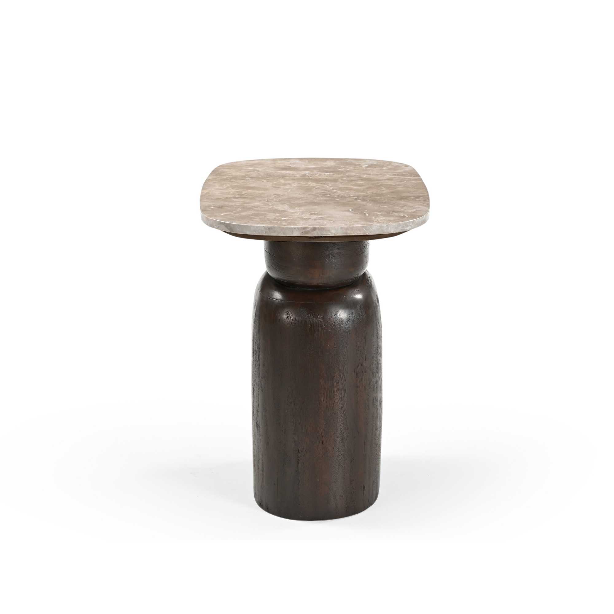 Bijzettafel Silva Bruin Marmer 56 cm - Image 6
