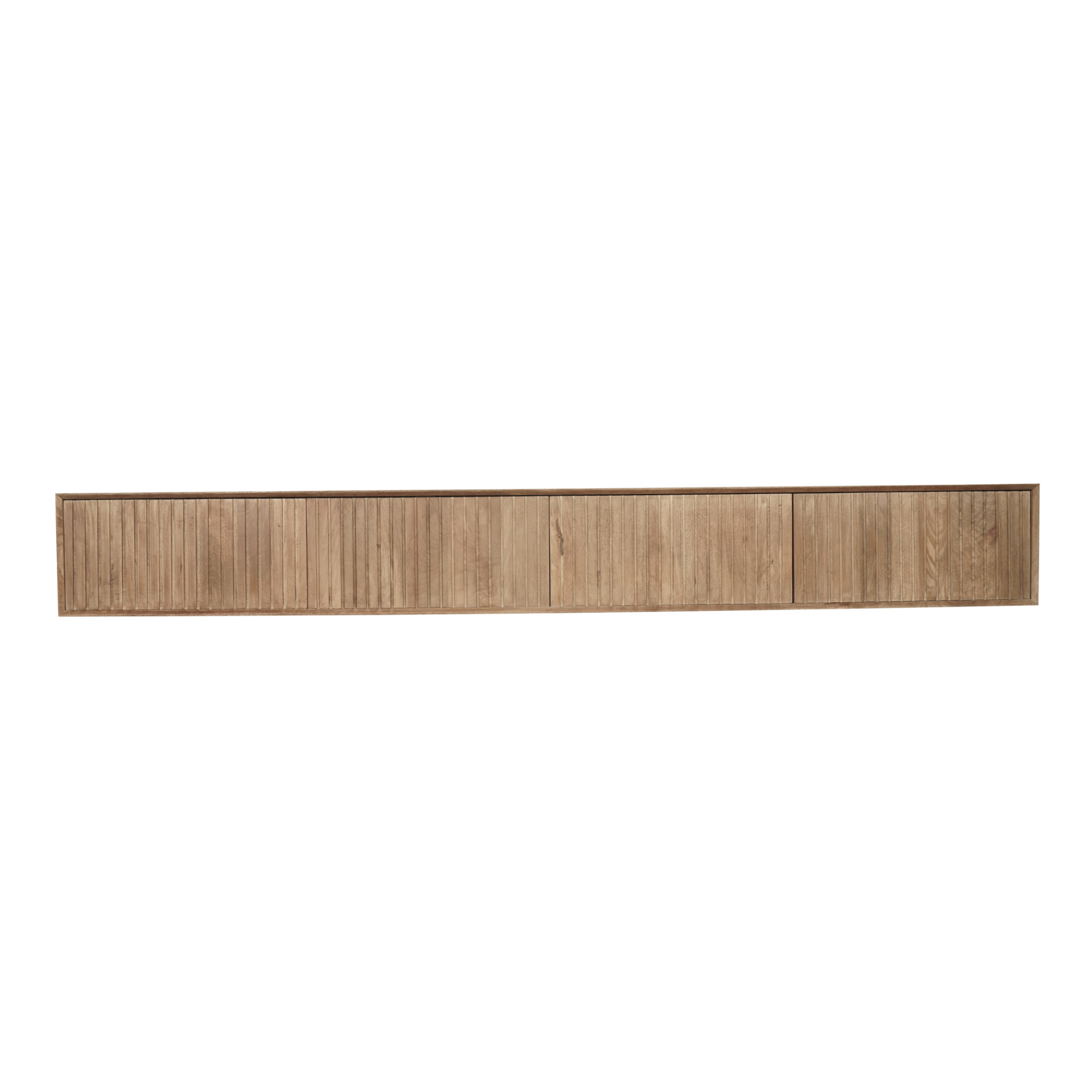 Zwevend tv meubel Madison Naturel Mangohout 280 cm - Image 5