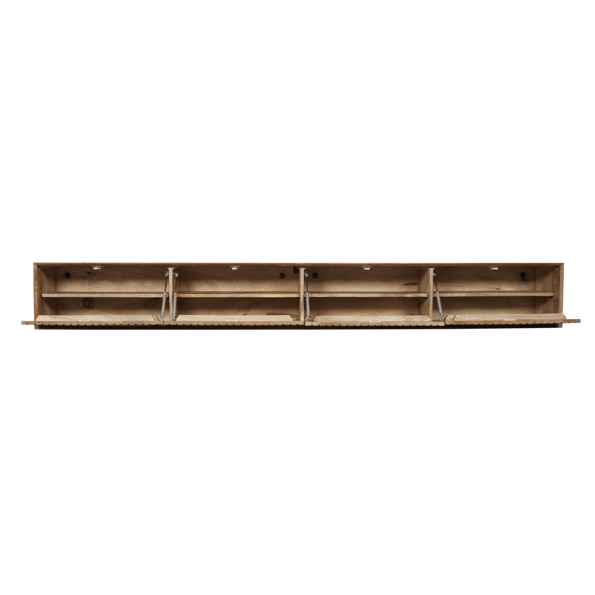 Zwevend tv meubel Madison Naturel Mangohout 280 cm - Image 7