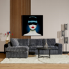 MySofa Teddy Hoekbank Antraciet Divan Links+2,5 zits - Image 1