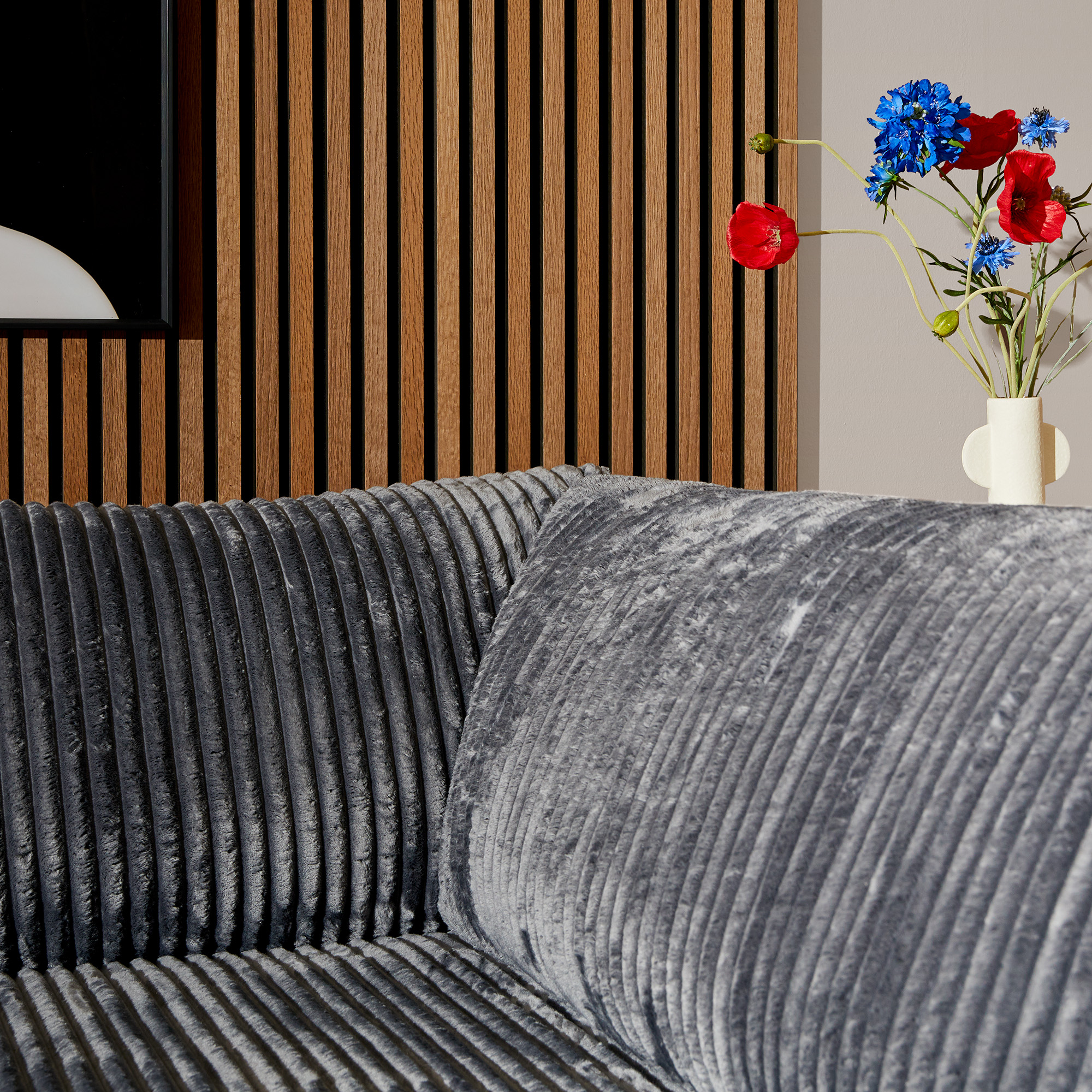 MySofa Teddy Hoekbank Antraciet Divan Links+2,5 zits - Image 4
