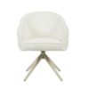 STF-9887_3 Draaibare eetkamerstoel Bella Off White Poot Zand - Image 4