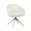 STF-9887_4 Draaibare eetkamerstoel Bella Off White Poot Zand - Image 5