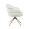 STF-9887_6 Draaibare eetkamerstoel Bella Off White Poot Zand - Image 7