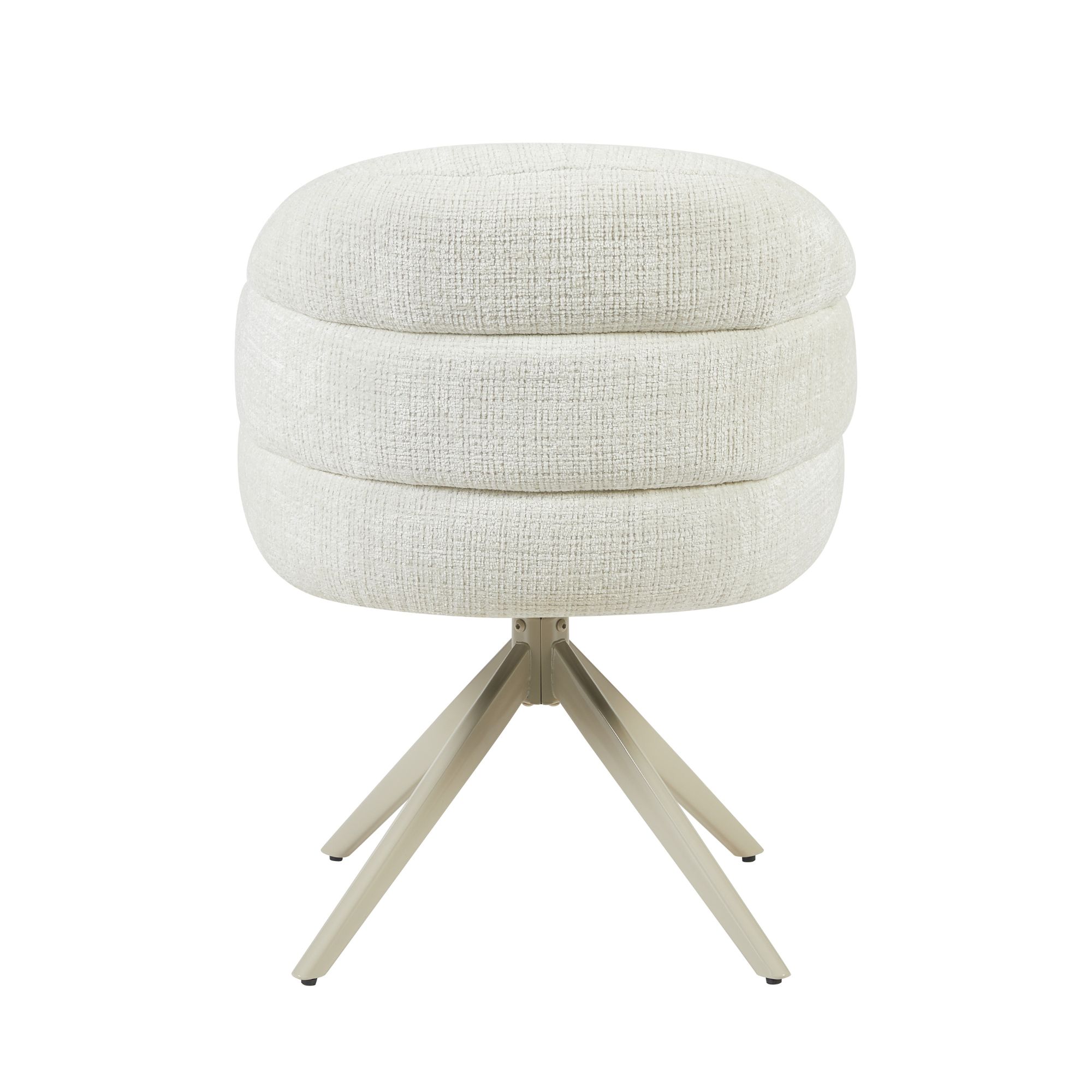 STF-9887_7 Draaibare eetkamerstoel Bella Off White Poot Zand - Image 8