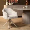 STF-9887_10 Draaibare eetkamerstoel Bella Off White Poot Zand - Image 11
