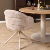 STF-9888_1 Draaibare eetkamerstoel Bella Beige Poot Zand - Image 2