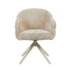 STF-9888_4 Draaibare eetkamerstoel Bella Beige Poot Zand - Image 5