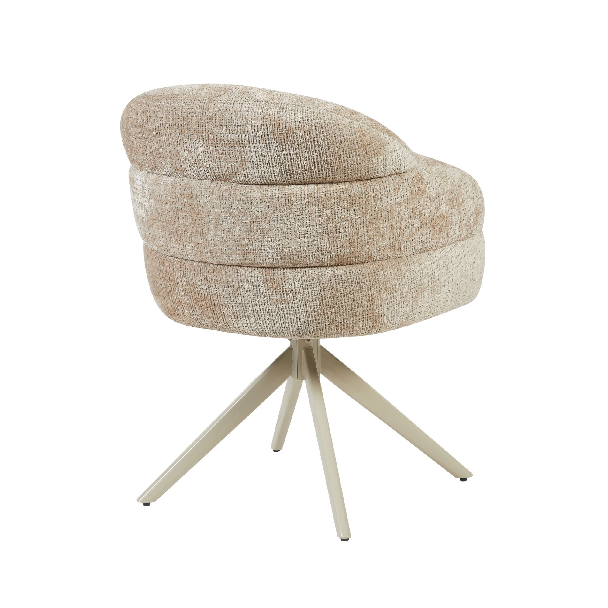 Draaibare eetkamerstoel Bella Beige Poot Zand - Image 7