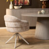 STF-9888_11 Draaibare eetkamerstoel Bella Beige Poot Zand - Image 12