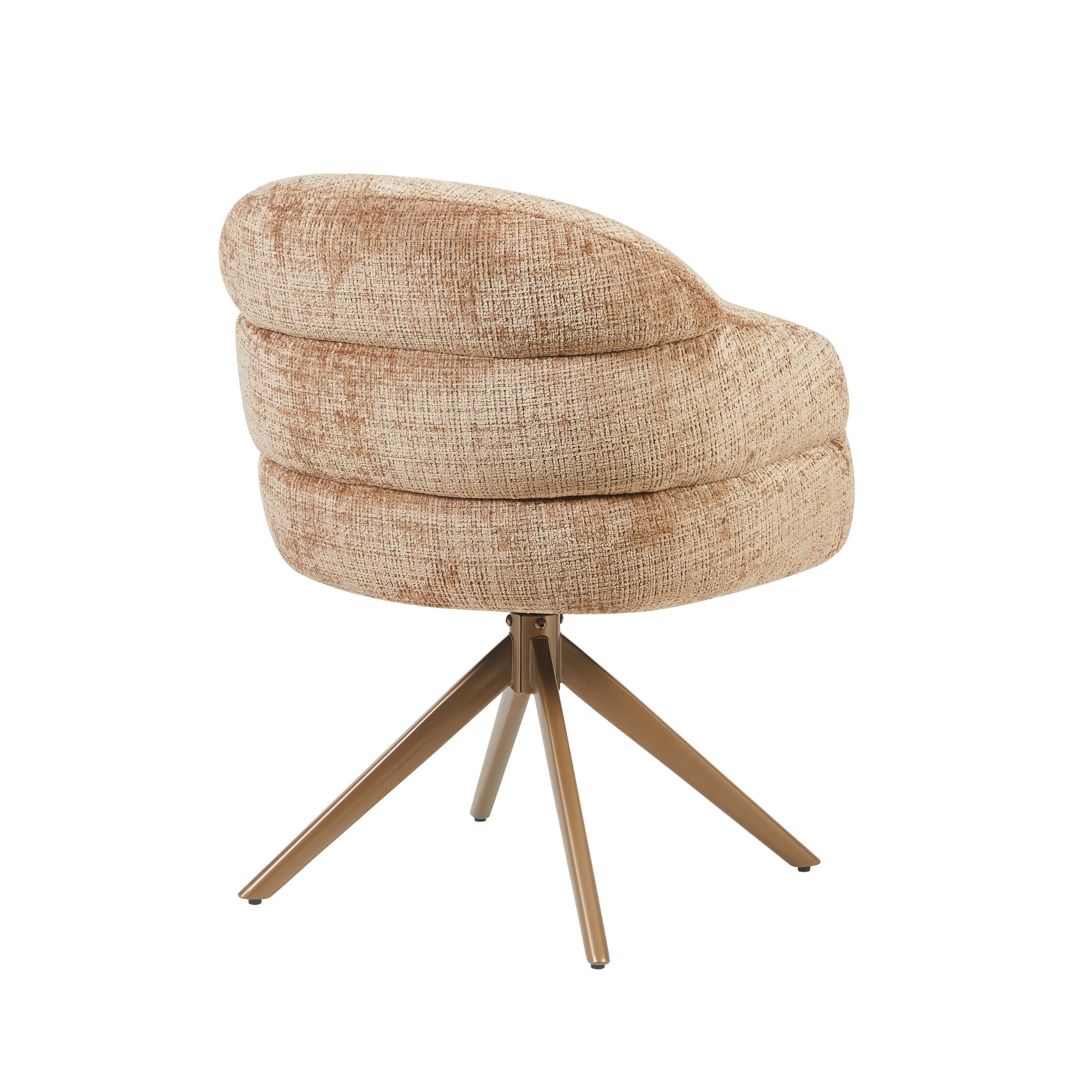 STF-9889_5 Draaibare eetkamerstoel Bella Cinnamon Poot Brons - Image 6