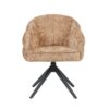 STF-9893_4 Draaibare eetkamerstoel Bella Cinnamon Poot Zwart - Image 5