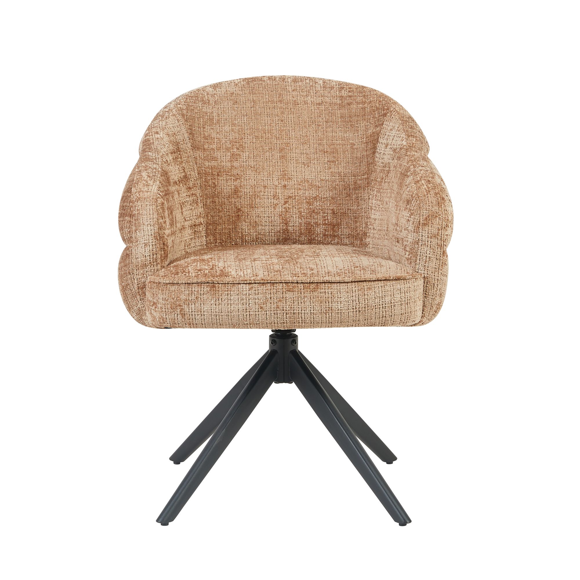 Draaibare eetkamerstoel Bella Cinnamon Poot Zwart - Image 5
