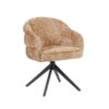 STF-9893_5 Draaibare eetkamerstoel Bella Cinnamon Poot Zwart - Image 6