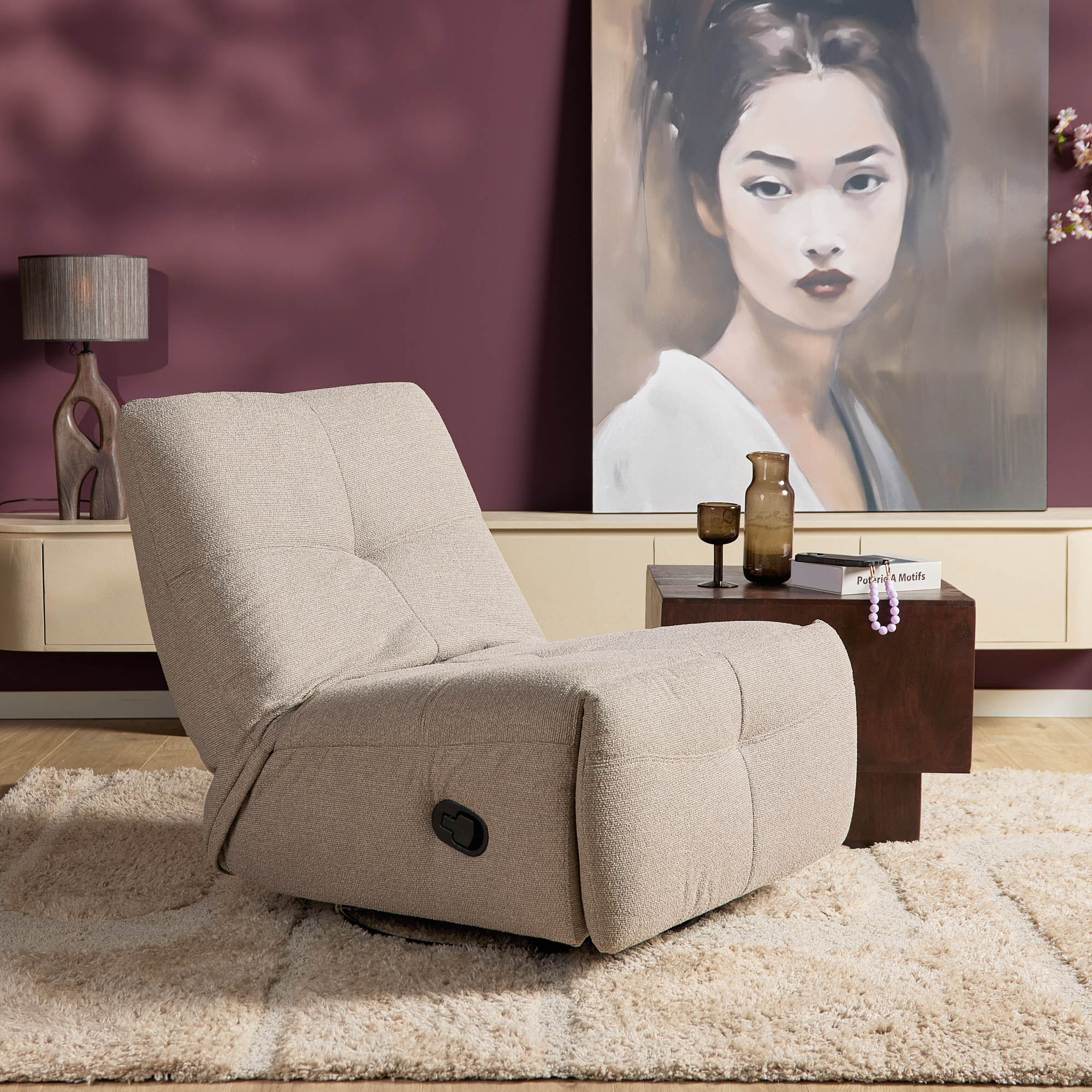 Relaxfauteuil Lazy Taupe - Image 1