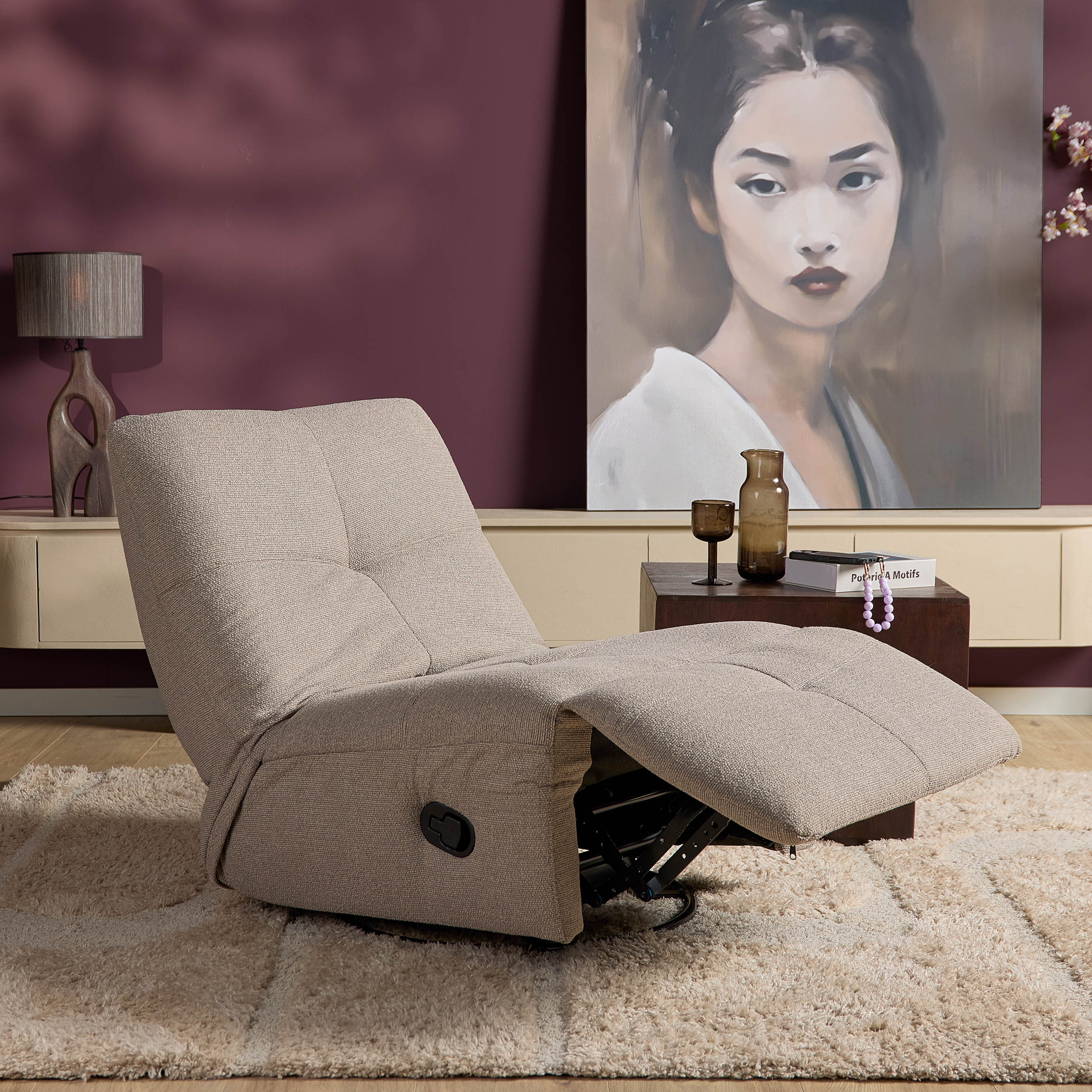 Relaxfauteuil Lazy Taupe - Image 2
